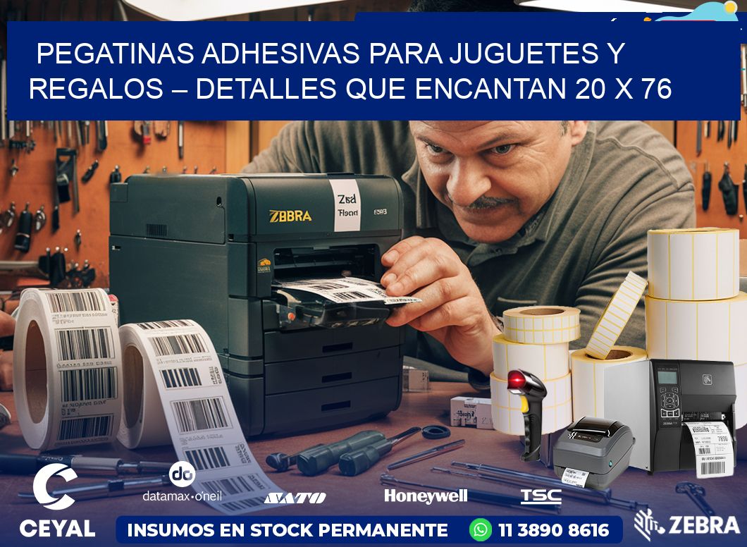 Pegatinas Adhesivas para Juguetes y Regalos – Detalles que Encantan 20 x 76