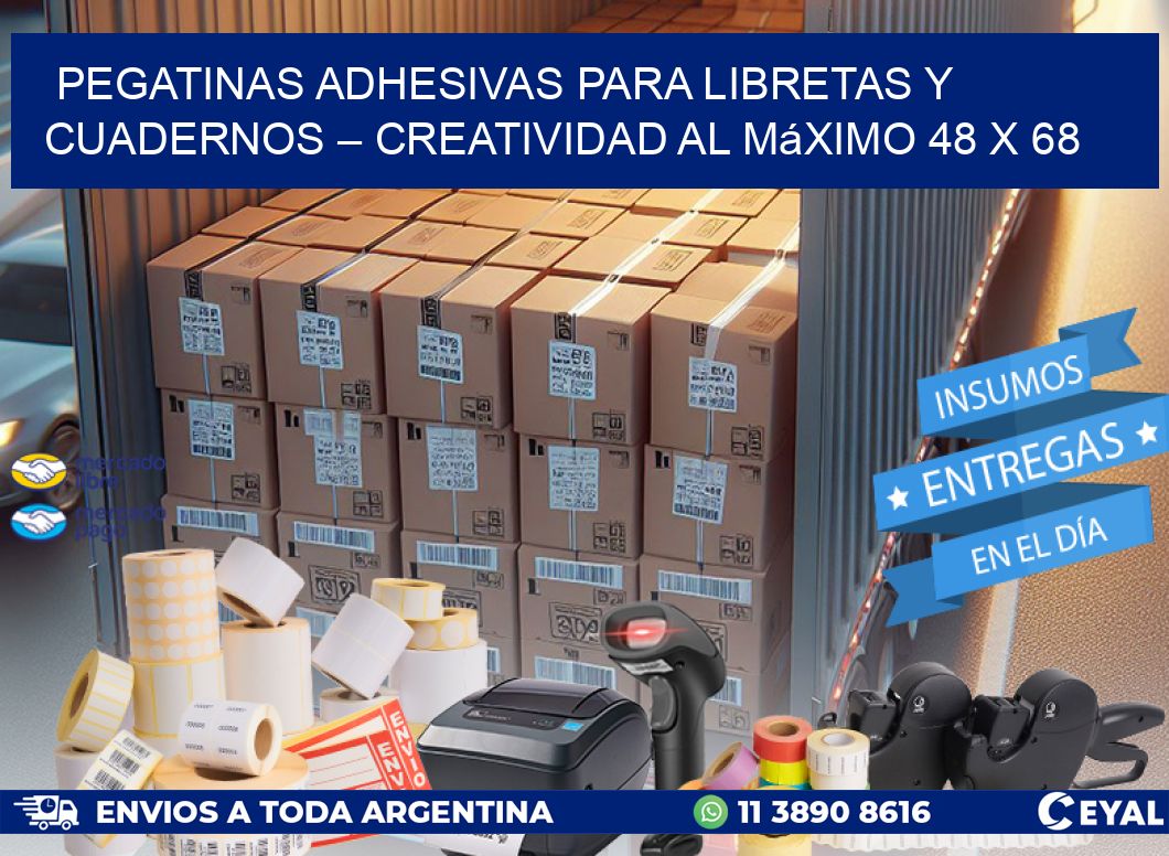 Pegatinas Adhesivas para Libretas y Cuadernos – Creatividad al Máximo 48 x 68