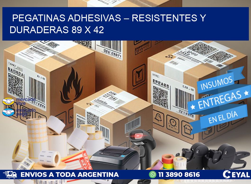 Pegatinas Adhesivas – Resistentes y Duraderas 89 x 42
