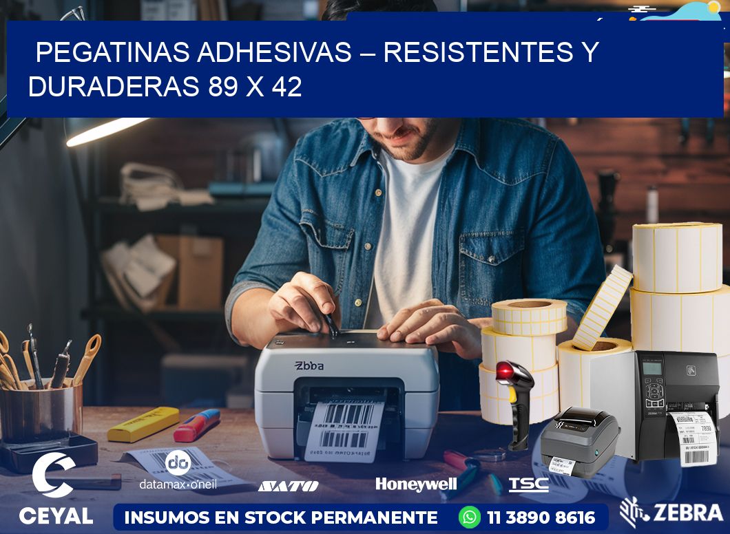 Pegatinas Adhesivas – Resistentes y Duraderas 89 x 42