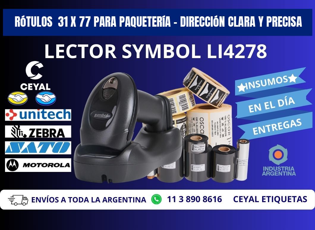 Rótulos 31 x 77 para Paquetería – Dirección Clara y Precisa