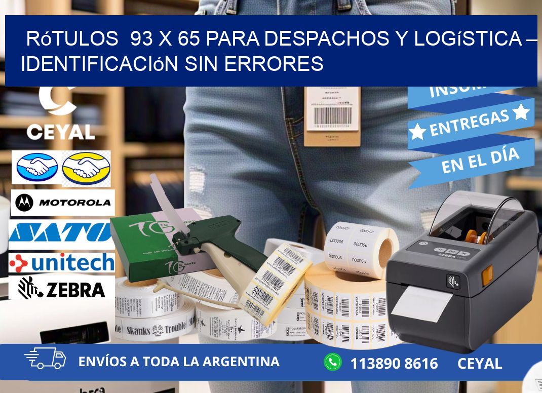 Rótulos 93 x 65 para Despachos y Logística – Identificación sin Errores