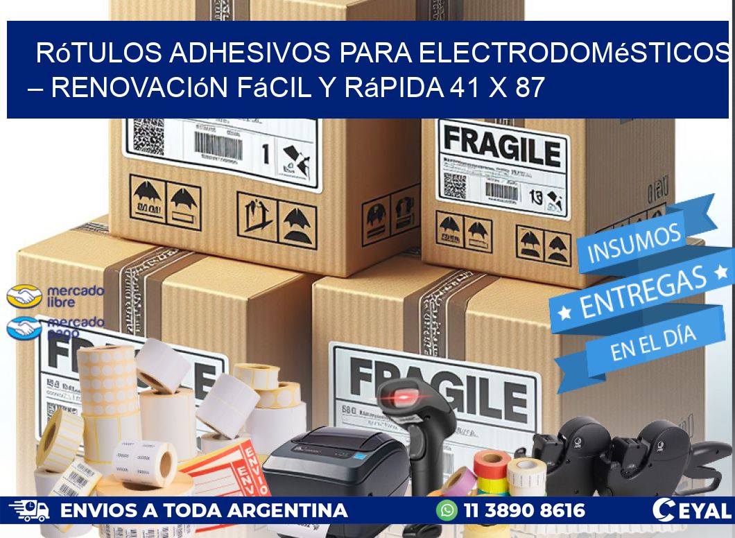 Rótulos Adhesivos para Electrodomésticos – Renovación Fácil y Rápida 41 x 87