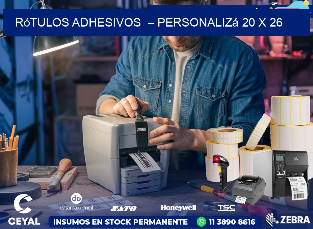 Rótulos Adhesivos  – Personalizá 20 x 26
