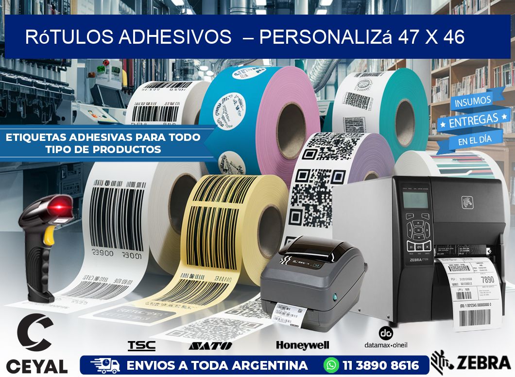 Rótulos Adhesivos – Personalizá 47 x 46
