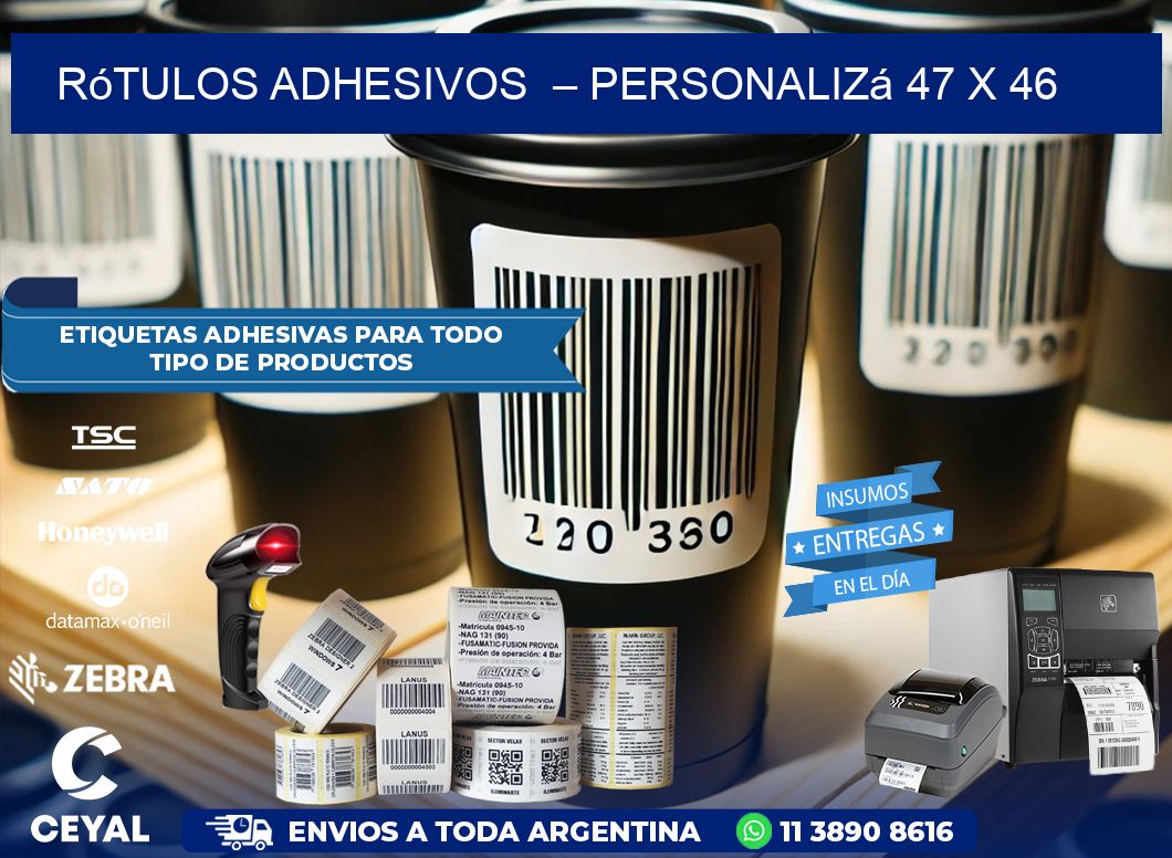 Rótulos Adhesivos – Personalizá 47 x 46