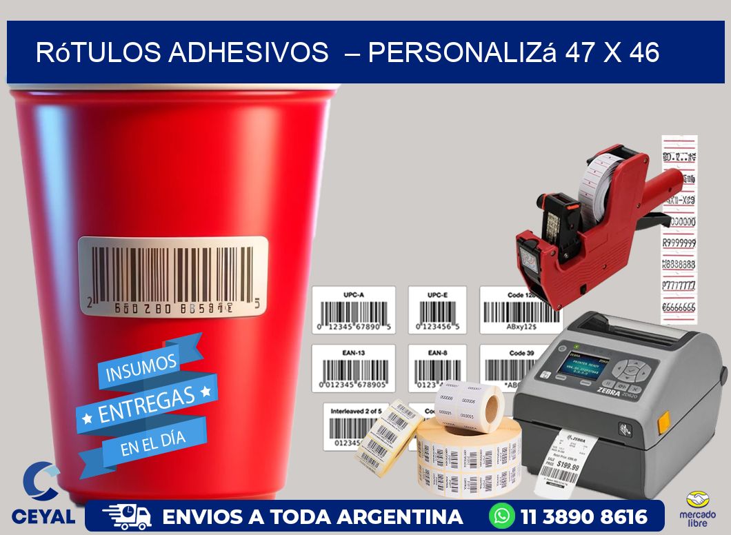 Rótulos Adhesivos – Personalizá 47 x 46