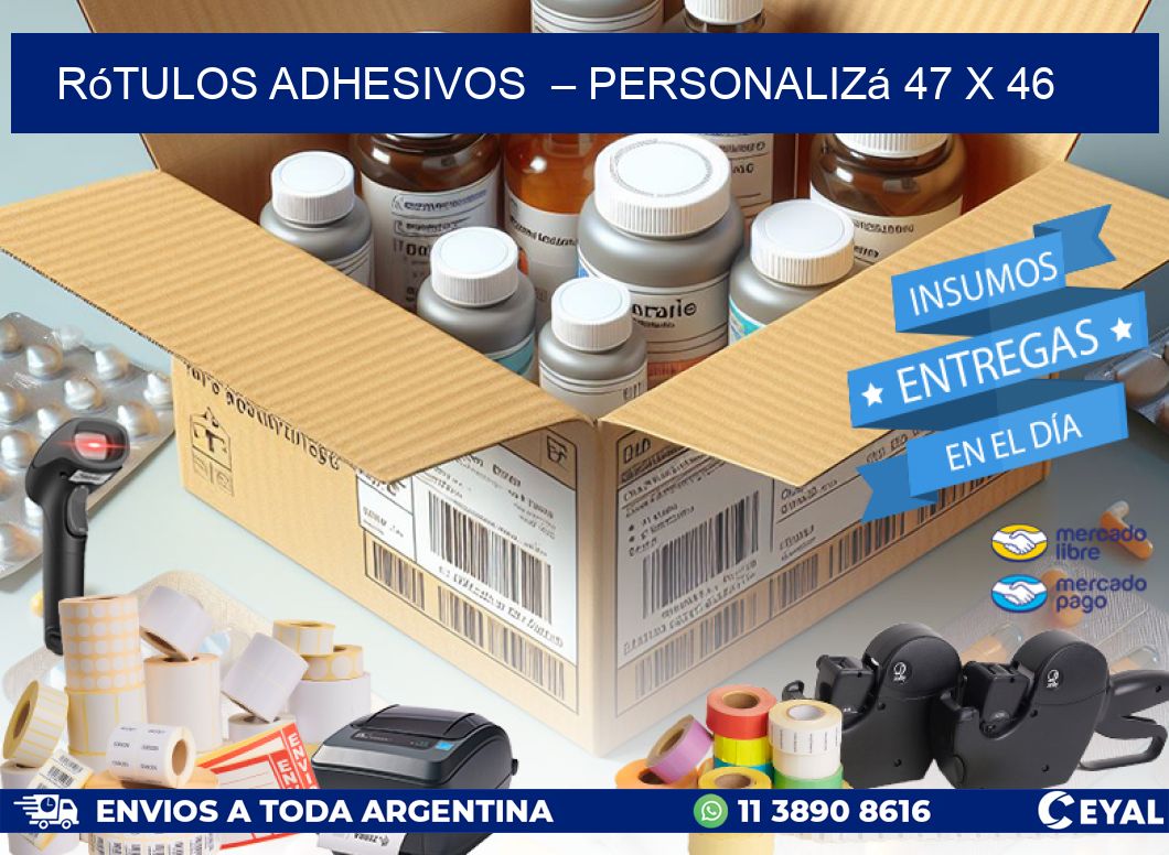 Rótulos Adhesivos – Personalizá 47 x 46