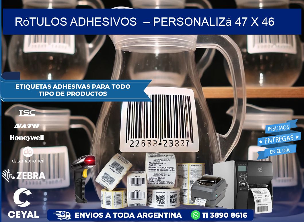 Rótulos Adhesivos – Personalizá 47 x 46