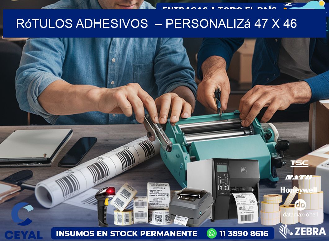 Rótulos Adhesivos  – Personalizá 47 x 46