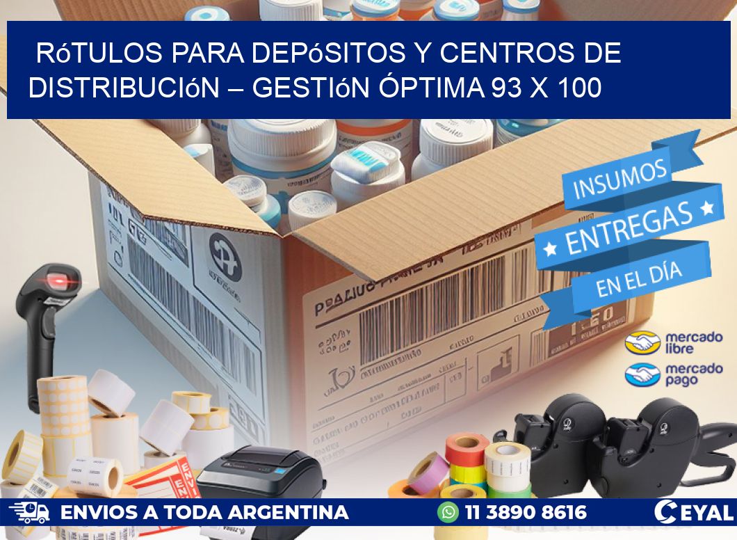 Rótulos para Depósitos y Centros de Distribución – Gestión Óptima 93 x 100