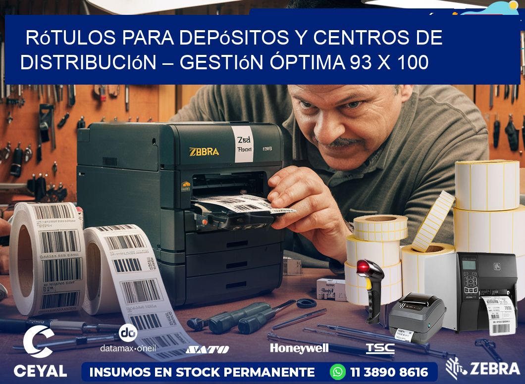 Rótulos para Depósitos y Centros de Distribución – Gestión Óptima 93 x 100