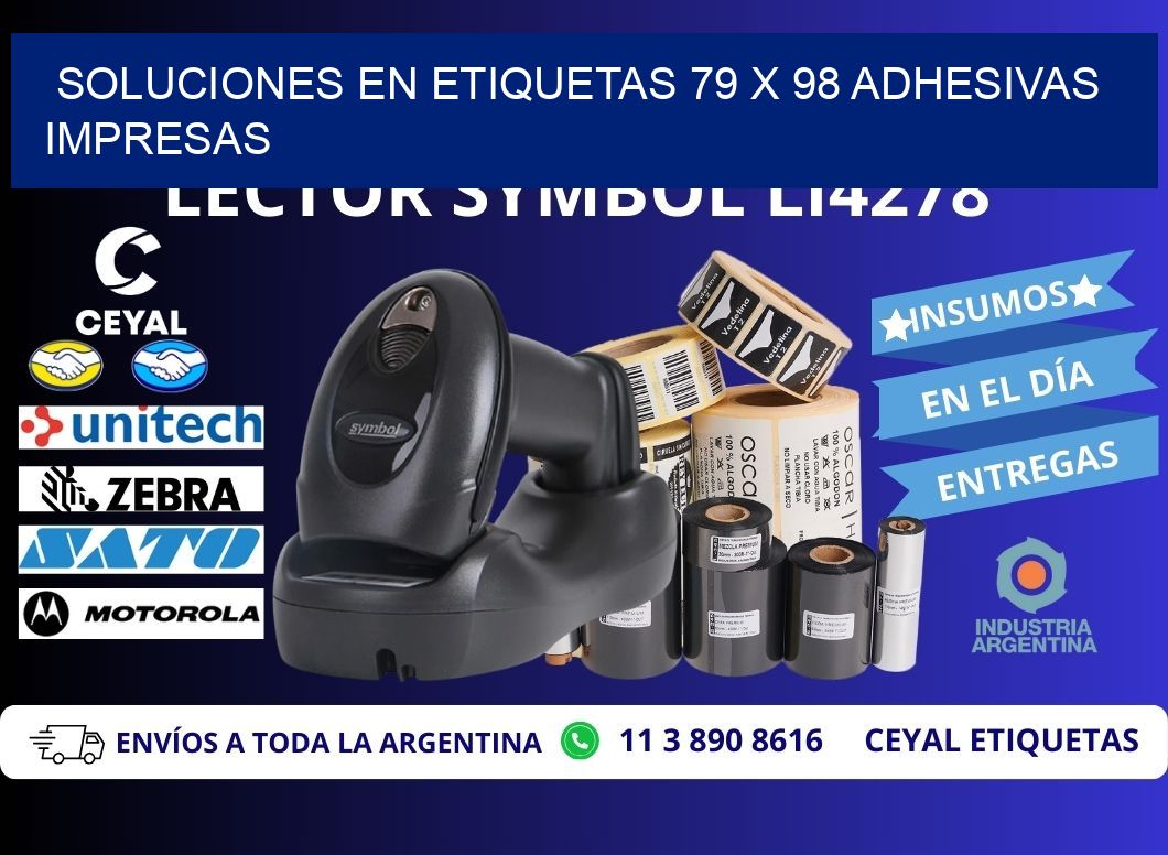 Soluciones en Etiquetas 79 x 98 Adhesivas Impresas