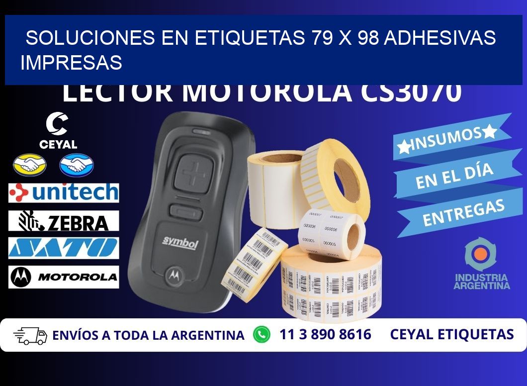Soluciones en Etiquetas 79 x 98 Adhesivas Impresas
