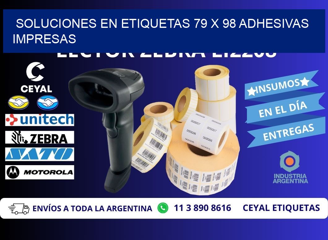 Soluciones en Etiquetas 79 x 98 Adhesivas Impresas