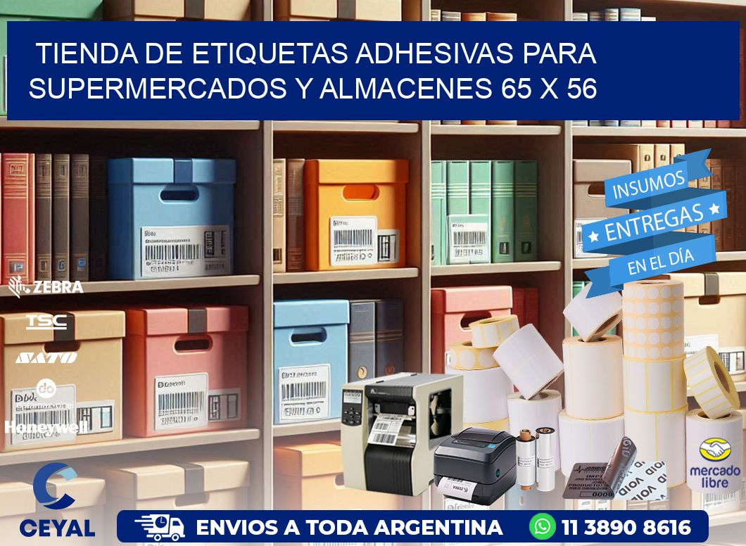 Tienda de Etiquetas Adhesivas para Supermercados y Almacenes 65 x 56