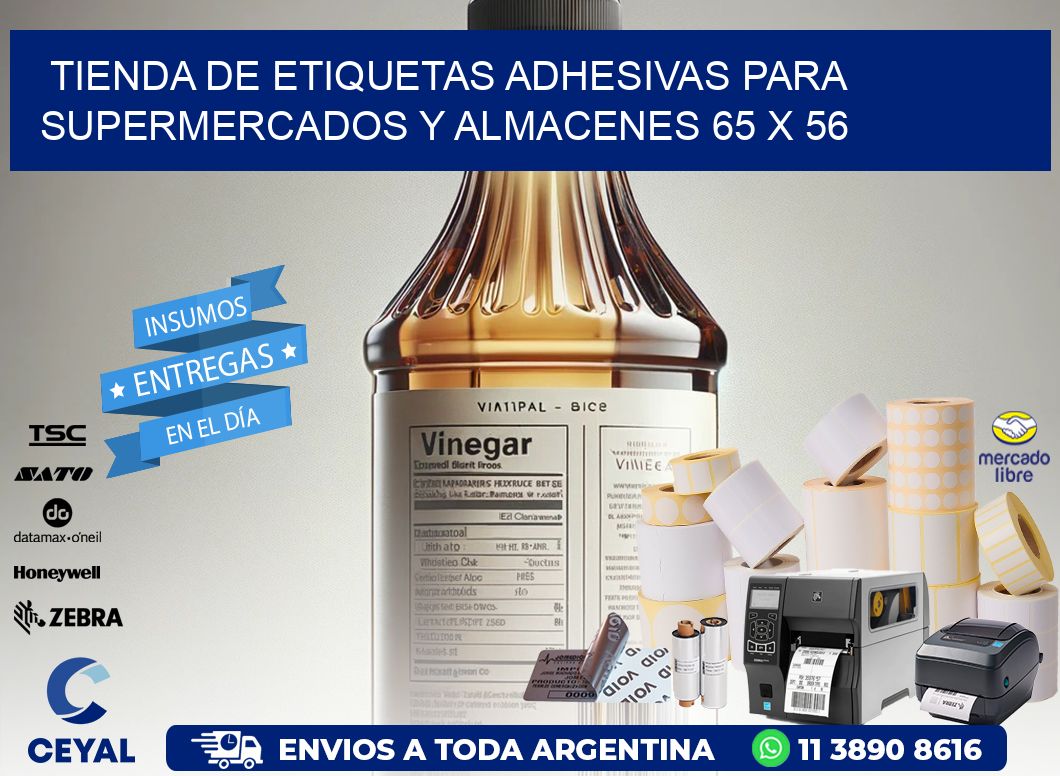 Tienda de Etiquetas Adhesivas para Supermercados y Almacenes 65 x 56