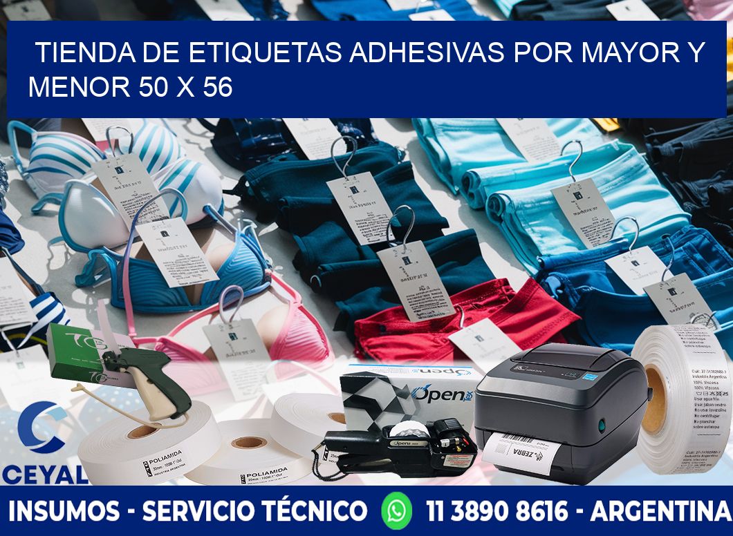 Tienda de Etiquetas Adhesivas por Mayor y Menor 50 x 56
