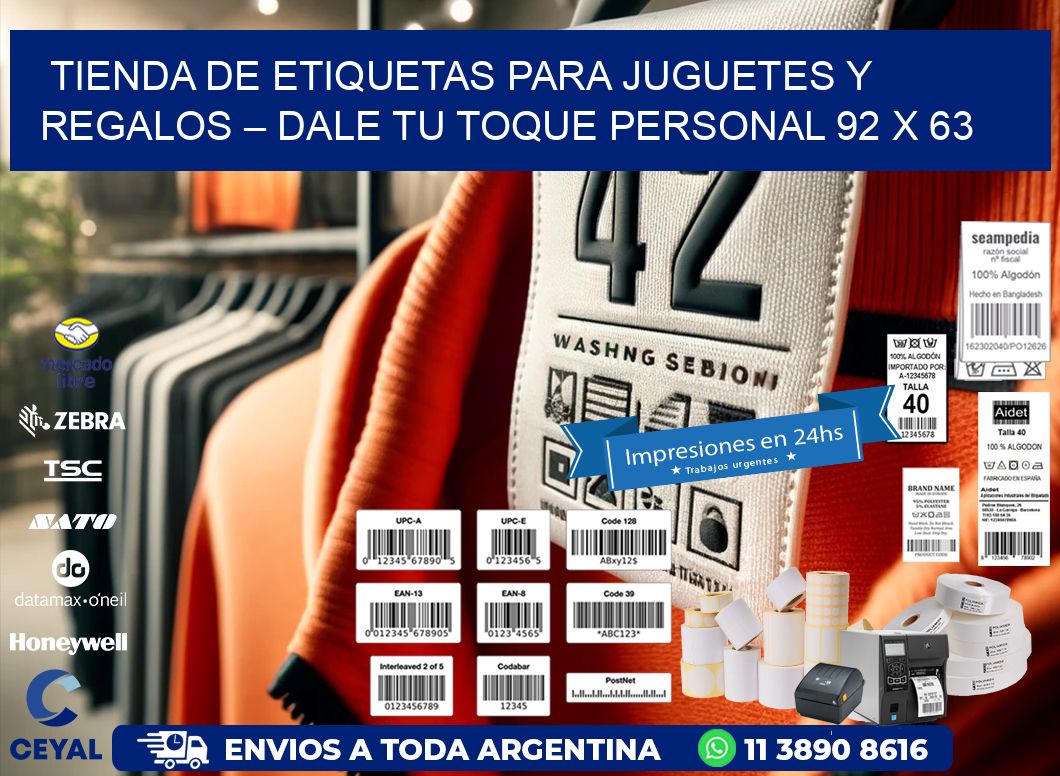 Tienda de Etiquetas para Juguetes y Regalos – Dale Tu Toque Personal 92 x 63