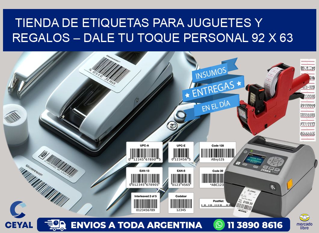 Tienda de Etiquetas para Juguetes y Regalos – Dale Tu Toque Personal 92 x 63