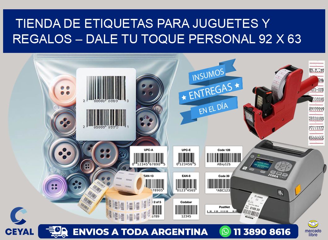 Tienda de Etiquetas para Juguetes y Regalos – Dale Tu Toque Personal 92 x 63