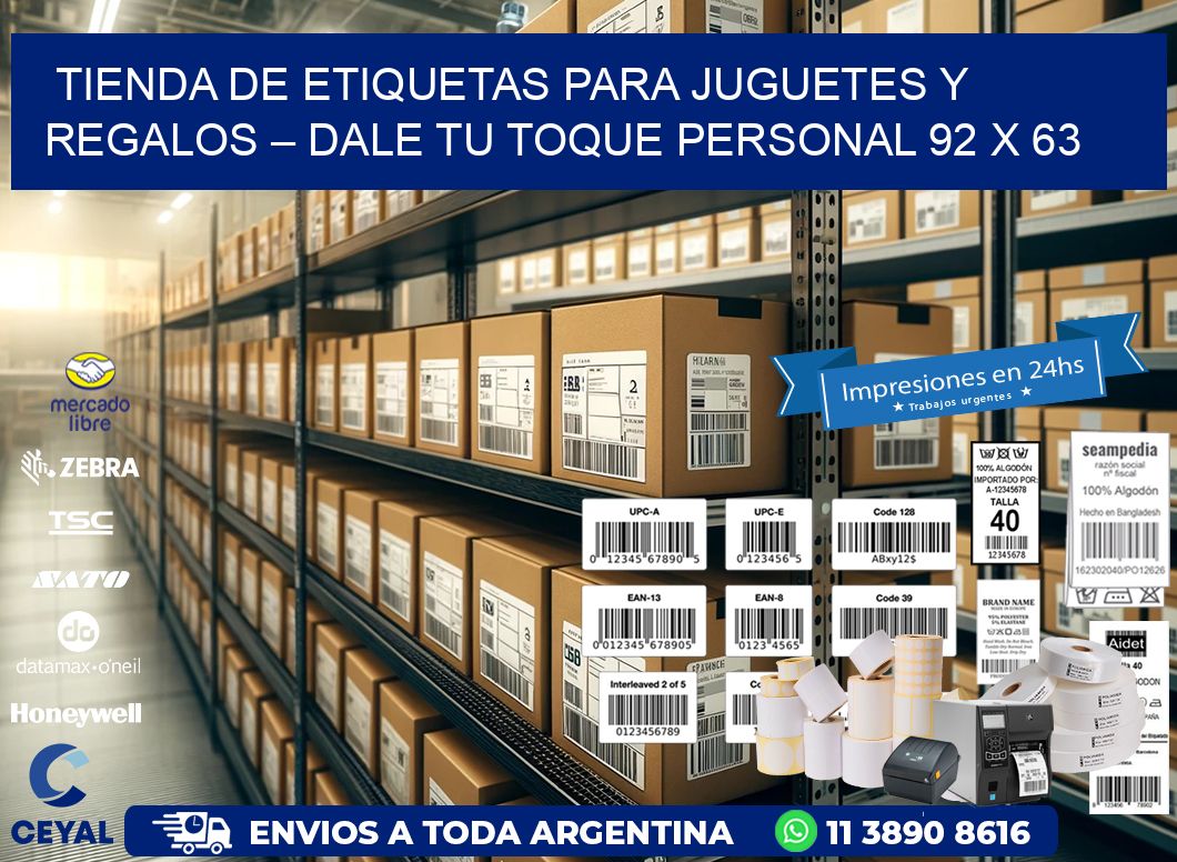 Tienda de Etiquetas para Juguetes y Regalos – Dale Tu Toque Personal 92 x 63