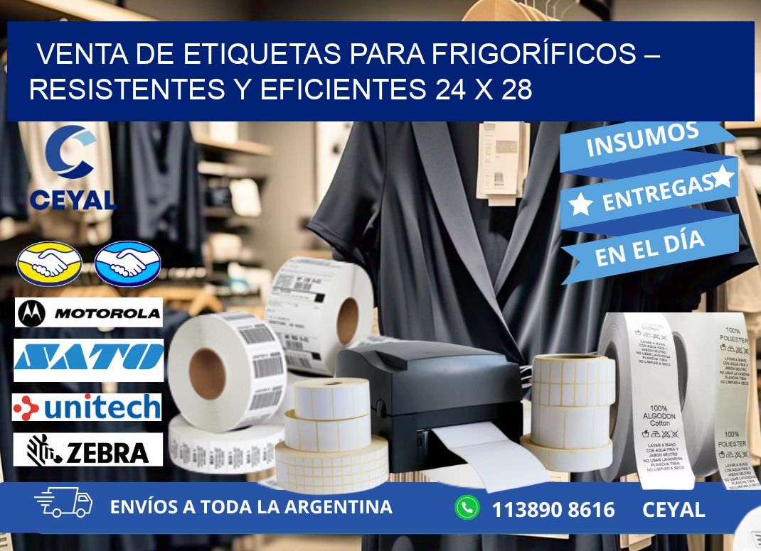 VENTA DE ETIQUETAS PARA FRIGORÍFICOS – RESISTENTES Y EFICIENTES 24 x 28