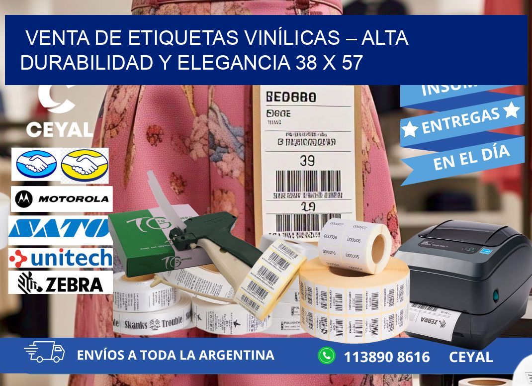 VENTA DE ETIQUETAS VINÍLICAS – ALTA DURABILIDAD Y ELEGANCIA 38 x 57