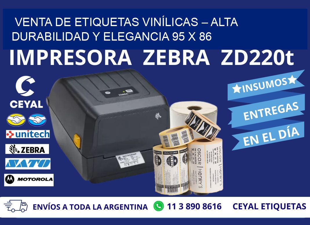 VENTA DE ETIQUETAS VINÍLICAS – ALTA DURABILIDAD Y ELEGANCIA 95 x 86