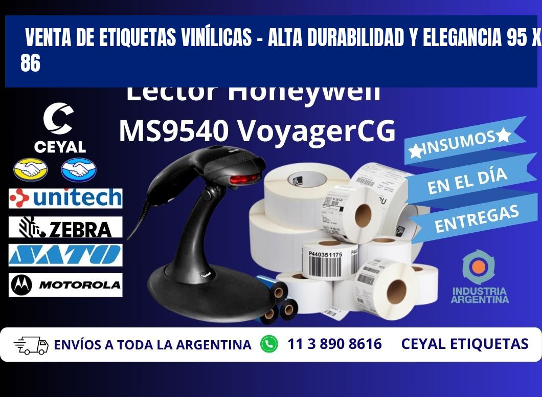 VENTA DE ETIQUETAS VINÍLICAS – ALTA DURABILIDAD Y ELEGANCIA 95 x 86