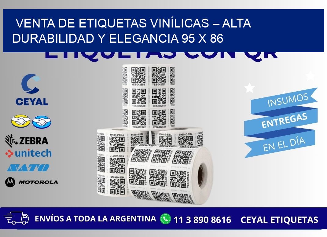 VENTA DE ETIQUETAS VINÍLICAS – ALTA DURABILIDAD Y ELEGANCIA 95 x 86
