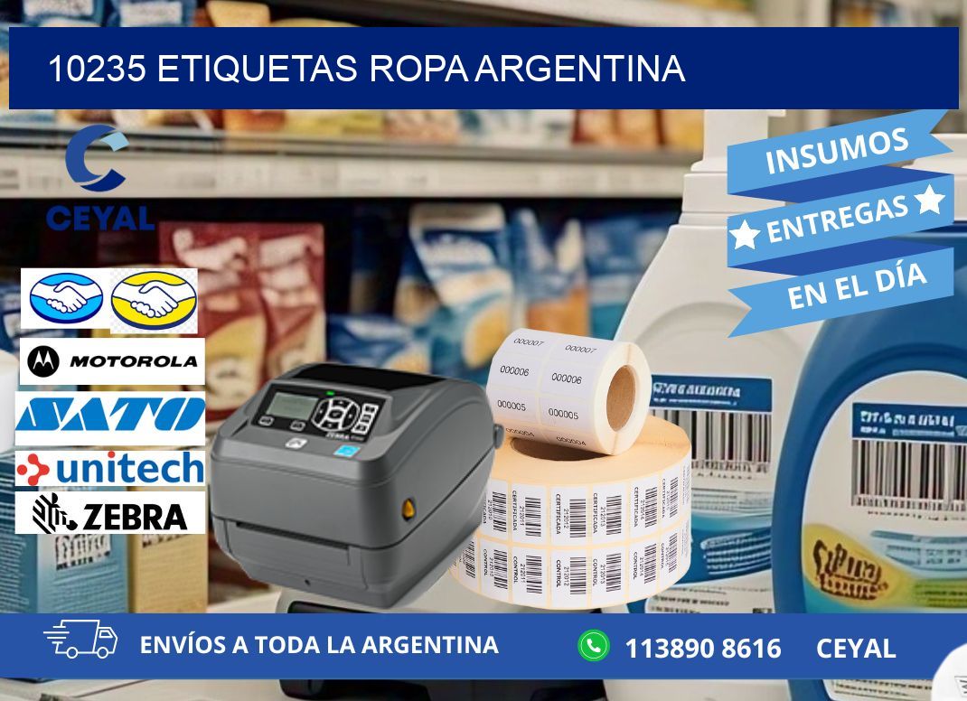 10235 ETIQUETAS ROPA ARGENTINA