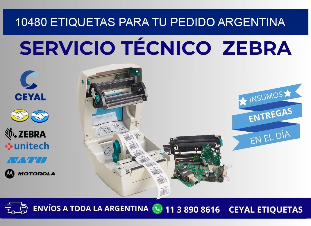 10480 ETIQUETAS PARA TU PEDIDO ARGENTINA