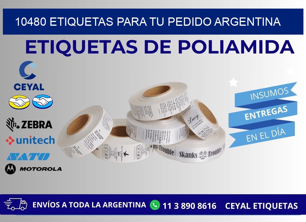 10480 ETIQUETAS PARA TU PEDIDO ARGENTINA