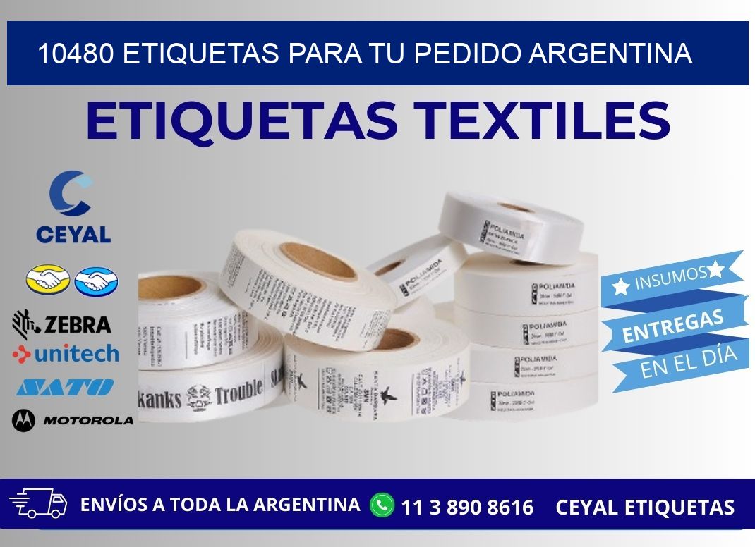 10480 ETIQUETAS PARA TU PEDIDO ARGENTINA