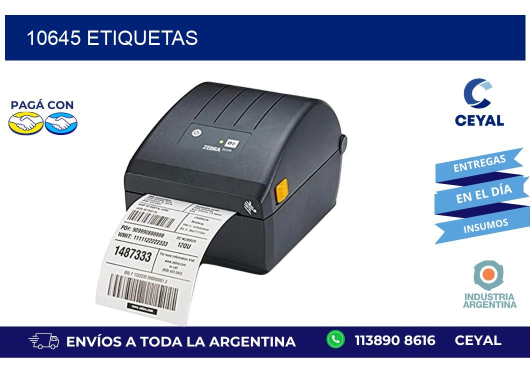10645 ETIQUETAS