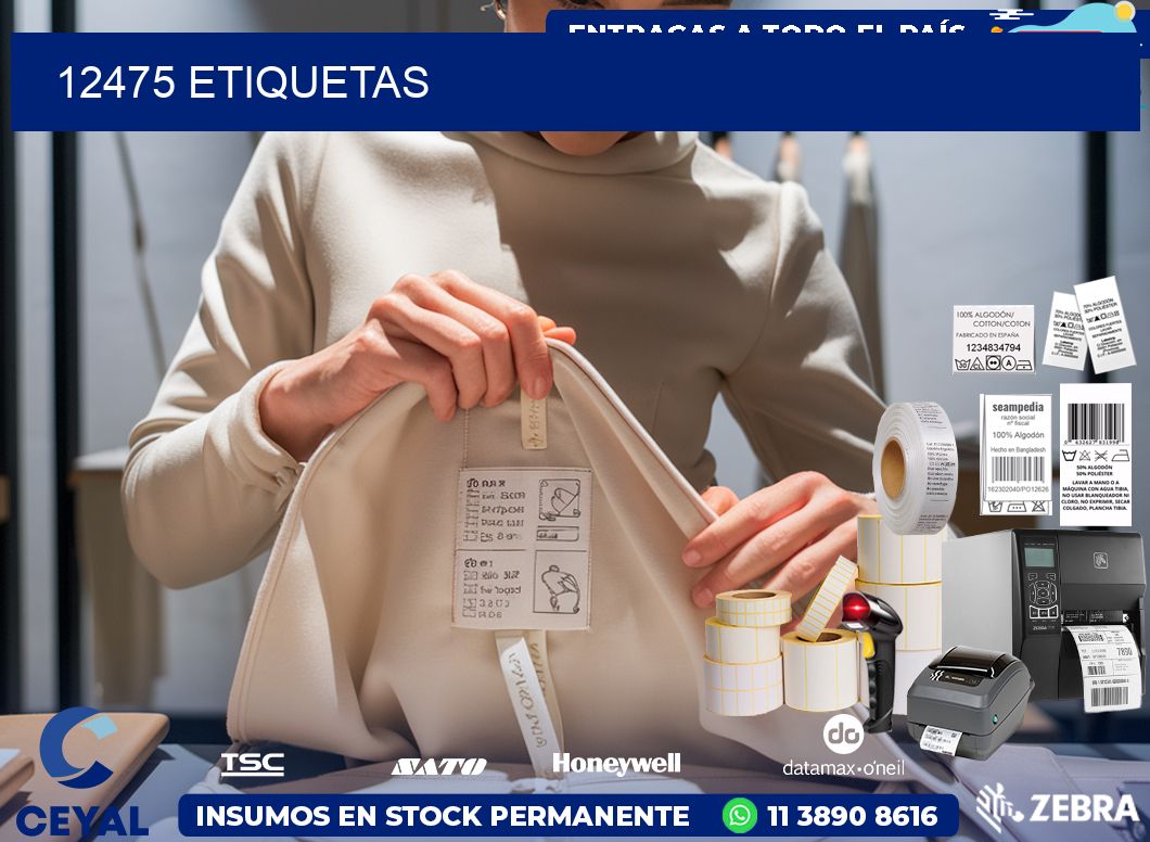 12475 ETIQUETAS
