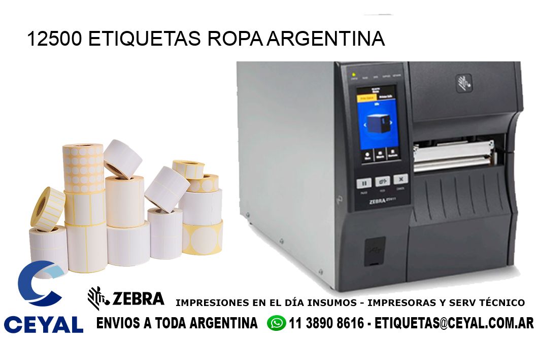 12500 ETIQUETAS ROPA ARGENTINA