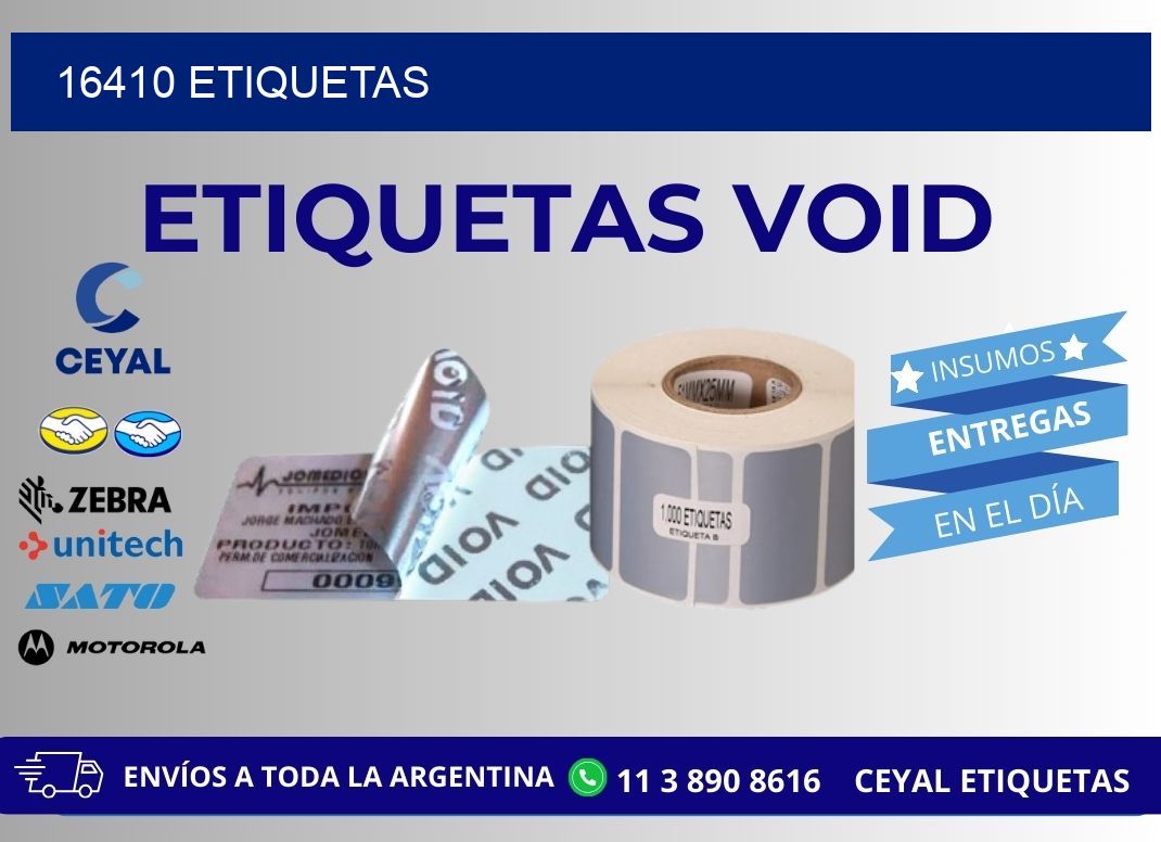16410 ETIQUETAS