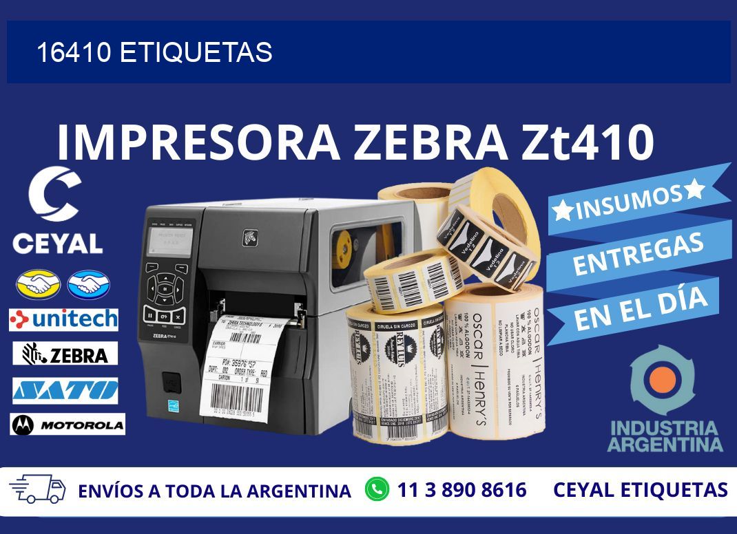 16410 ETIQUETAS