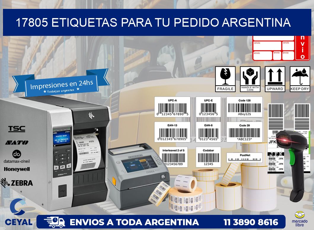 17805 ETIQUETAS PARA TU PEDIDO ARGENTINA