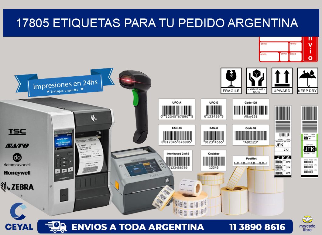 17805 ETIQUETAS PARA TU PEDIDO ARGENTINA