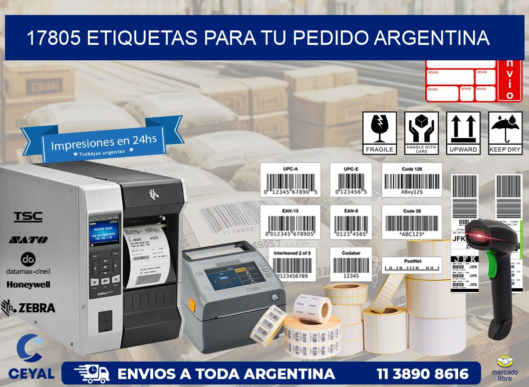 17805 ETIQUETAS PARA TU PEDIDO ARGENTINA
