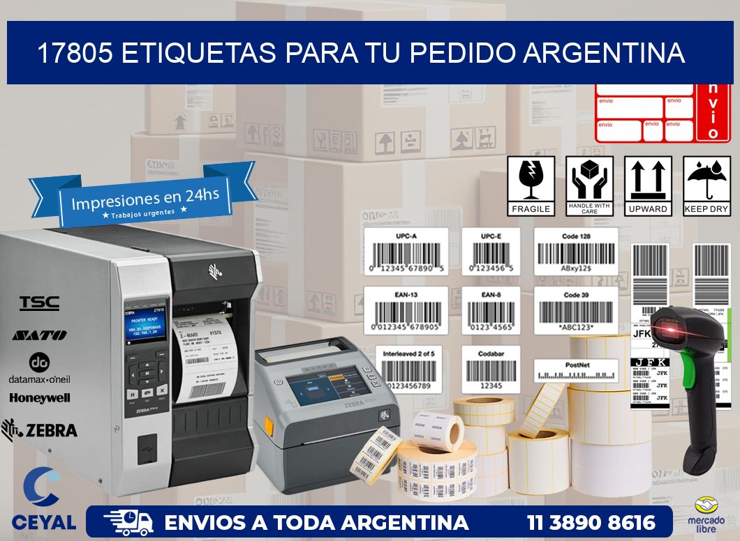17805 ETIQUETAS PARA TU PEDIDO ARGENTINA
