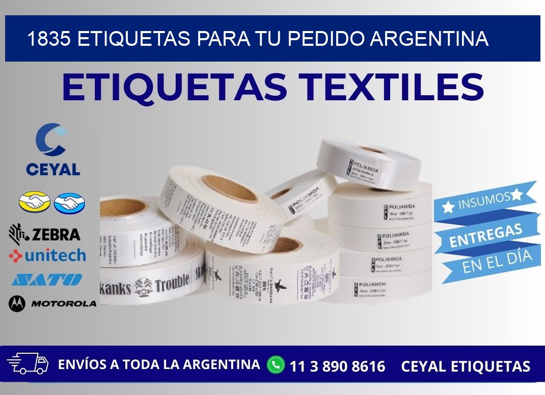 1835 ETIQUETAS PARA TU PEDIDO ARGENTINA