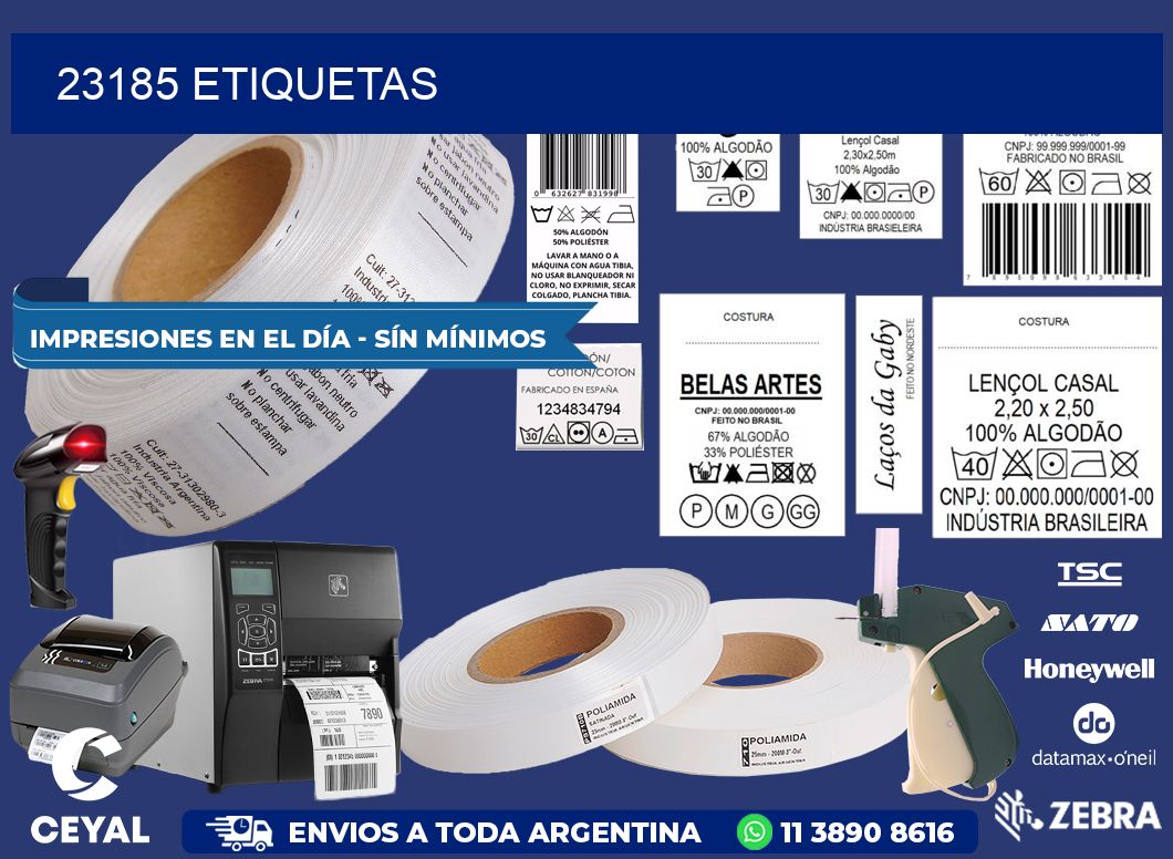 23185 ETIQUETAS