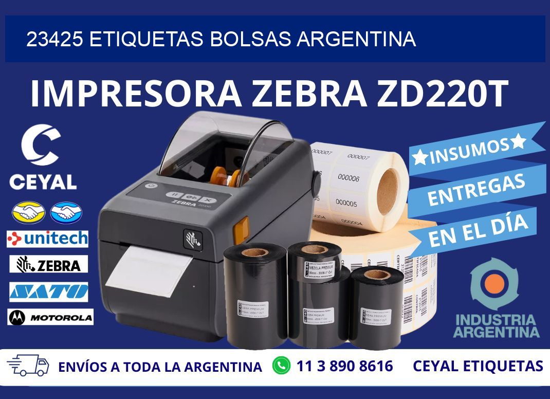 23425 ETIQUETAS BOLSAS ARGENTINA