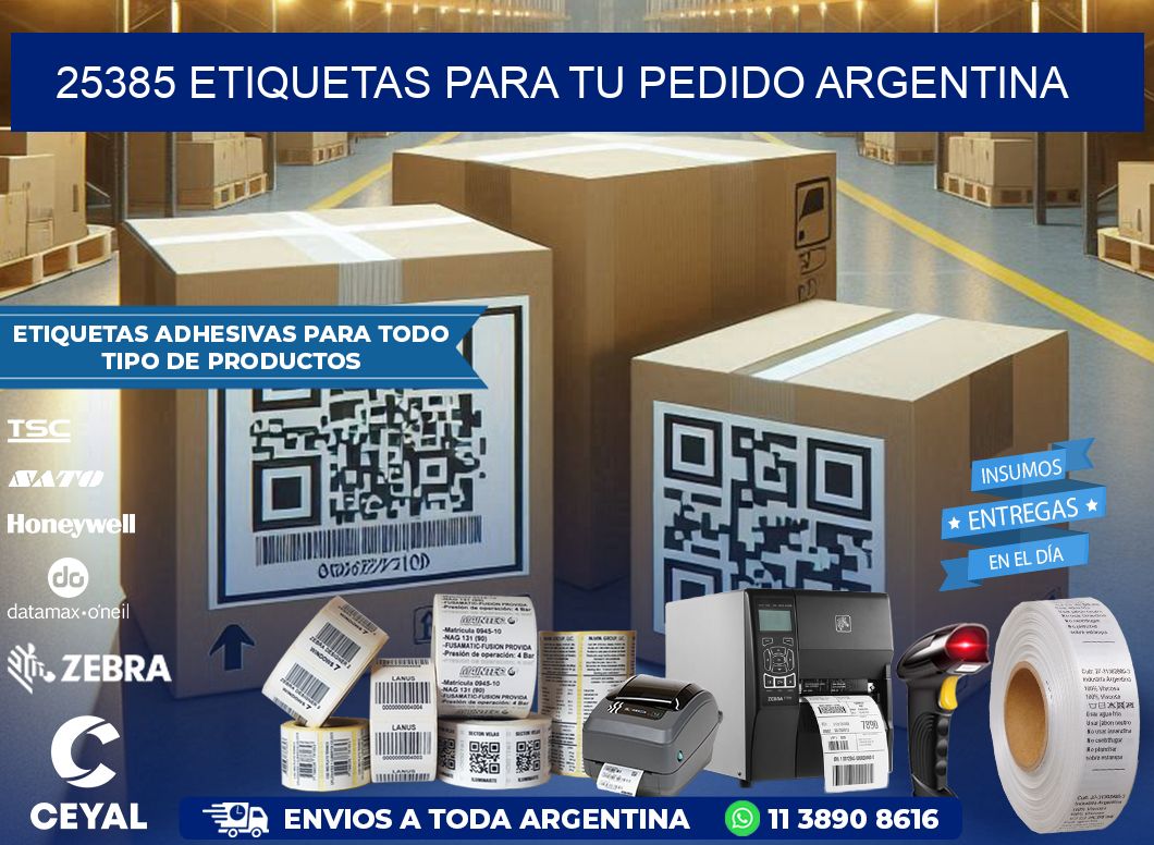 25385 ETIQUETAS PARA TU PEDIDO ARGENTINA