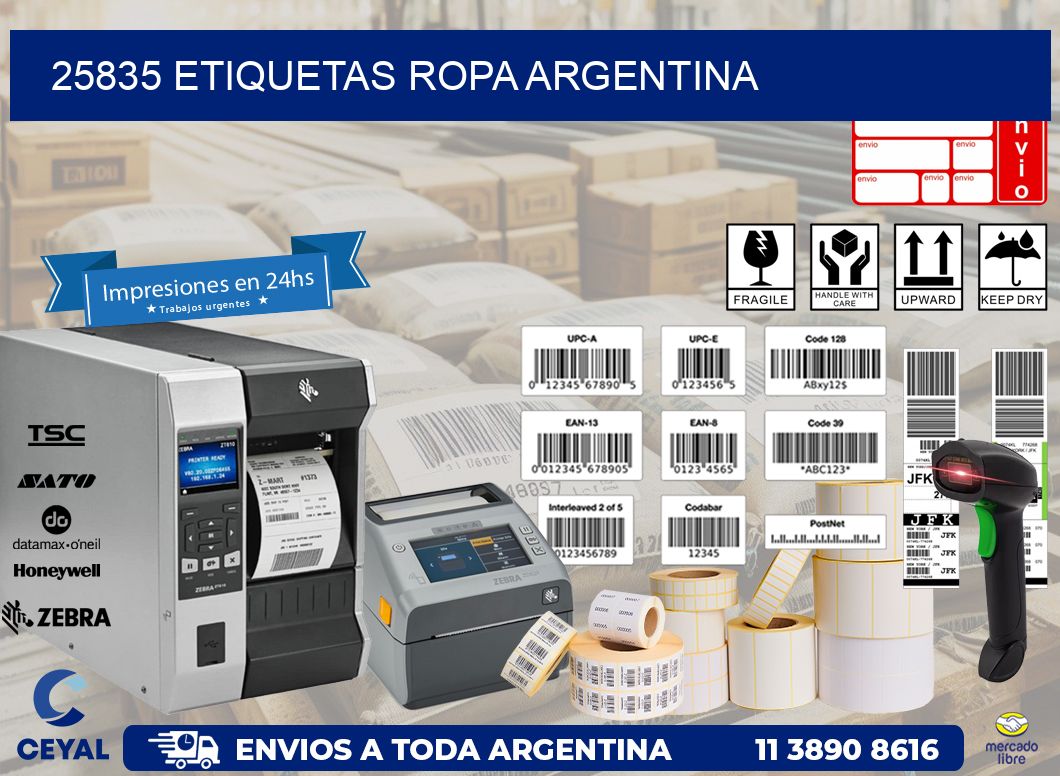 25835 ETIQUETAS ROPA ARGENTINA