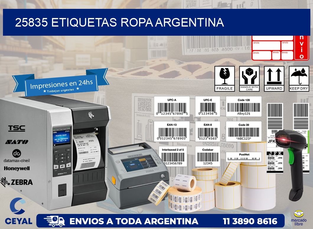 25835 ETIQUETAS ROPA ARGENTINA